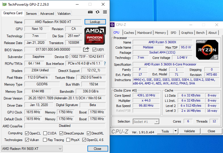 RX 6600 XT CPU Z. RX 6600 gpuz. RX 5600 XT GPU Z. CPU Z RX 5600xt.